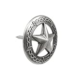 Springfield Leather Company Small Old Silver Barbwire Star Upholstery Tack 25 Pack