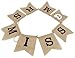 Junxia Miss to Mrs Natural Burlap Banner for Party or Wedding Decoration