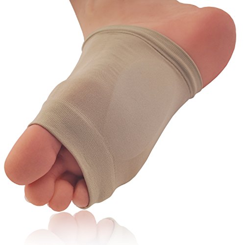 Dr. Frederick’s Original Arch Support Sleeve Set - 2 Pieces - Soft Gel Sleeves for Flat Foot & Plantar Fasciitis Pain Relief