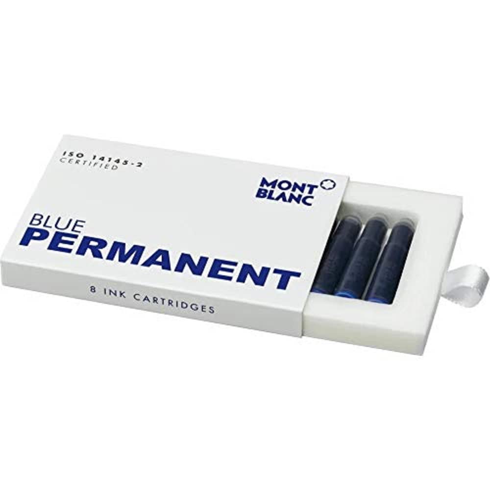 Montblanc INK CART PERMANENT BLUE 1PACK=8CART PF BRAND