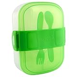 Munchkin Click Lock Bento Mealtime Set, Green