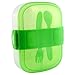 Munchkin Click Lock Bento Mealtime Set, Green