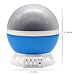 MOKOQI Baby Night Light Lamps for Bedroom Romantic 360 Degree Rotating Star with Sky Moon Cover & Solar System Cover Projector Lights Color Changing LED for Kids Girls Baby Nursery Gift(Blue-2 Lids)