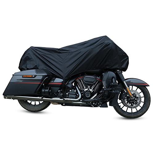 X AUTOHAUX Demi-Housse de Protection pour Moto - Noir - Étanche - Pluie - Poussi