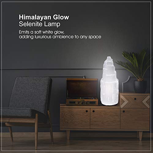Himalayan Glow Selenite Crystal Lamp 20 cm Long, Hand Curved Natural White Crystal |Electric Cord with Dimmer Switch For… - Image 5