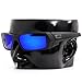 Polarized Ikon Replacement Lenses for Oakley Gascan Sunglasses - Deep Blue Mirror