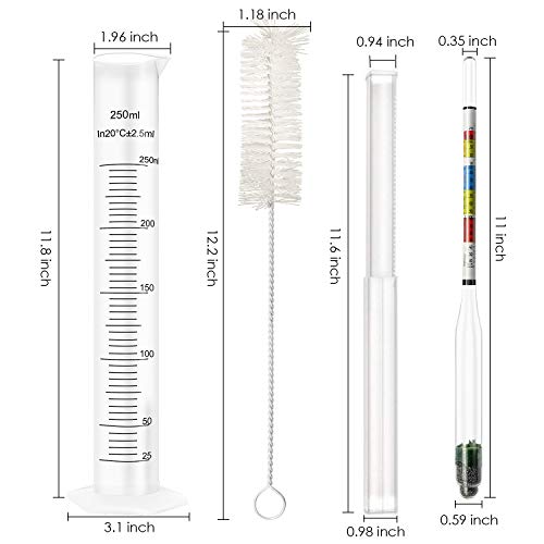 3 Triple+Scale+Alcohol+Hydrometer+Kombucha