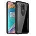 Oneplus 6 Case, Vinve Slim Anti-Scratch Shockproof Cover Clear Hard Back Panel + TPU Bumper Protective Case for Oneplus 6 (Black)