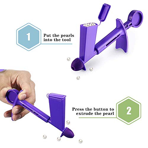 image for DAGEDA 4 Pieces Plastic Pearl Applicator, Fondant Cake Decorating Tool