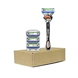 Gillette Fusion5 Proglide Men's Razor Handle + 4 Blade Refills
