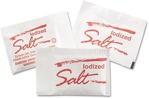 1000 Packets of Premium Quality Single Serve Iodized Salt Portion Packets | Individual Iodized Salt Packets | Bulk Size - 100