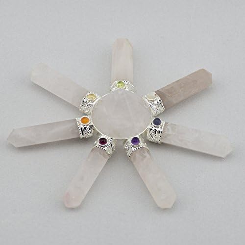 CK Crystals Rose Quartz Pyramid Energy Generator 8 Points Reiki