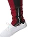 Style by William SBW Men's Dual Side Panel Over Length Drawstring Ankle Zipper Track Pants
