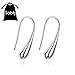 Sobly Women 925 Sterling Silver Plated Teardrop Drop Dangle Earrings with Print