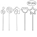 Craft Wire Clip Table Card Holder Place Card Holders Table Number Stands Table Picture Photo Holder Name Menu Memo Clamps Clay Cake Decoration Accessories for Wedding Party Gatherings Office 50pcs