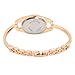 Women's Elegant Minimalism Rhinestone Crystal Stainless Steel Wrist Watch Rose Gold