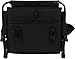 Stadium Chair with Stadium Hooks, Arm Pads, & Leg Padding By Trademark Innovations (Black)