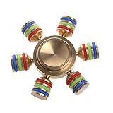YDZN Hand Fidget Spinner Six-Tip Full Metal Fingertip Gyroscope ED Toy for Kid/Adult, Autism ADHD Focus Anti Stress