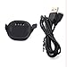 Replacement Charger for Forerunner 10/15 for Women/Man - USB Data Charger Dock Charging Cable for Garmin Forerunner 10/Garmin Forerunner 15 Size: Small (Small-Black)