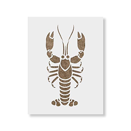 Lobster Stencil Template for Walls and Crafts - Reusable Stencils for Painting in Small & Large Sizes