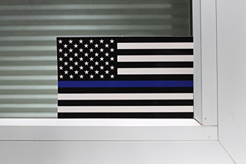 6 Thin+Blue+Line+Flag+Decal