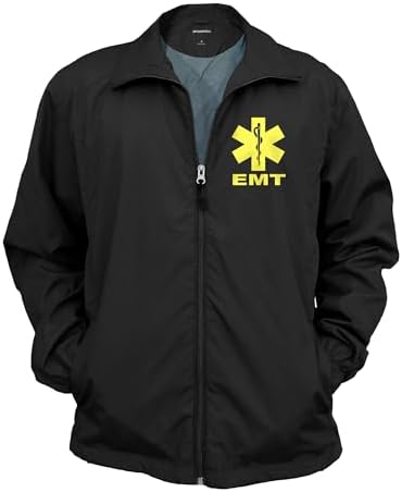 Amazon.com: Qraphic Tee EMS Heavyweight Jacket, Reflective Logo 
