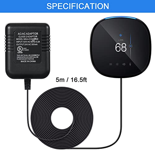 24 Volt Transformer, C Wire Adapter Thermostats, Power Supply