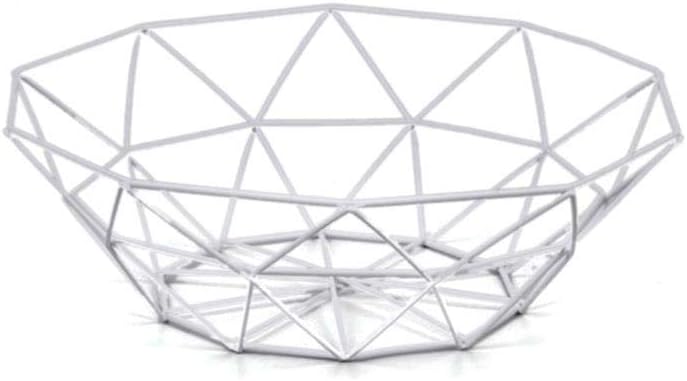 favourall Frutas Cesta Metal Frutero Negro Oro, panecillos Cesta de