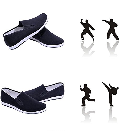 image for APIKA Chinese Traditional Old Beijing Shoes Kung Fu Tai Chi Shoes Rubb