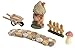 Juvale Fairy Garden Accessories Kit -10-Piece Miniature Gnome and Mushroom Figurines, Decorative Set for Lawn, Outdoor, Backyard, Front Patio, Home Decoration, Housewarming, Wedding Gift