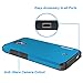 BLU R1 HD Case, OMOTON High Impact Resistant Fully Protective Dual Layer Case with [Soft TPU Interior] [Durable PC Exterior] [Fashion Design], Sea Blue