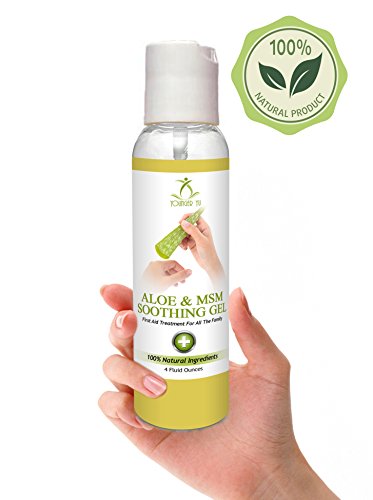 Younger Yu 100% Natural First Aid Gel - Fibromyalgia Pain Relief, Eczema Treatment , Psoriasis, Scalp, Tennis Elbow - 4oz.