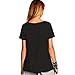 Weigou Summer Woman T Shirt Street Style Feathers Printed Short Sleeve T-Shirt Casual Loose Lady Tops Juniors Tees (XL, Black)