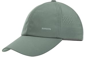 Sukeen Mens Baseball Cap - Adjustable Breathable Moisture-Wicking Hat for Golf Hiking Fishing Running Outdoor Daily