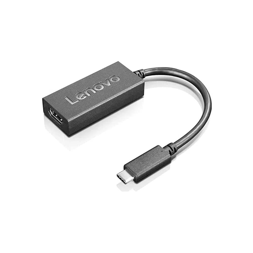 Lenovo 4X90R61022 Video Cable Adapter 0.25m USB C HDMI Type A (Standard) Black - Video Cable Adapters (0.25m, USB C, HDMI Type A (Standard), Male, Right)