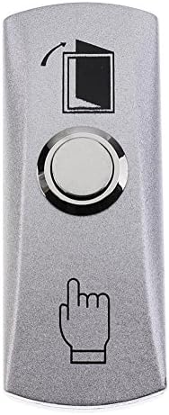 Biback Metal Panel Push Release Out Unlock Exit Button Switch for Hollow Door Access Control Button Switch
