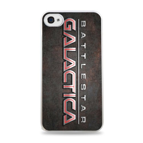 Battle Star Galactica White 2-in-1 Protective Case with Silicone Insert for Apple iPhone 4 / 4S