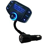 Car Bluetooth FM Transmitter with Large Screen,Wireless Car Charger,Handsfree Ca