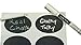 Chalky Talky Wet Wipe Liquid Chalk Markers - 2 Pen Bundle - 1 Broad 5mm and 1 Fine 3mm Smudge Free Tips - Not for Use on School Type Chalkboards