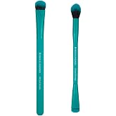 MODA EZGlam Smoky Eye Makeup Brush Set, 2 Eye Makeup Brushes Including 1 Dual-Ended Brush for Blending, Smudging &amp; Eyeshadow Application, Soft Vegan Synthetic Brushes