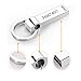 USB Thumb Drive 256gb, Newper Waterproof File Photo Backup Flash Drive Memory Stick with Keychain- Silver