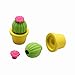 BinaryABC Cactus Erasers,Cartoon Erasers,Pencil Eraser Set, School Stationery 12pcs(Random Color)