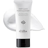 d'alba Piedmont Italian White Truffle Deep Foam Cleanser, Vegan Skincare, Gentle Foam Cleanser with White Truffles for All Skin Types, Safe for Sensitive Skin, Hypoallergenic