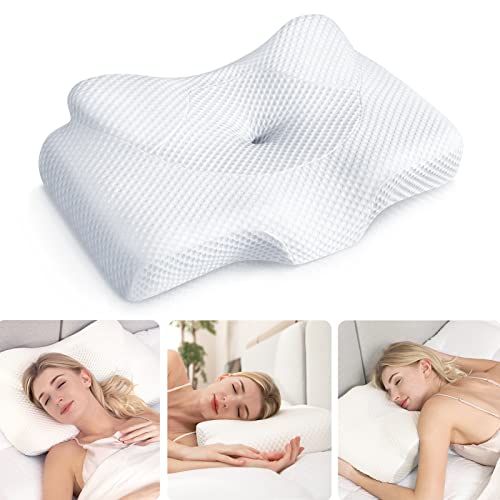 Osteo Cervical Pillow for Neck Pain Relief, Hollow Design Odorless Memory Foam Pillows with