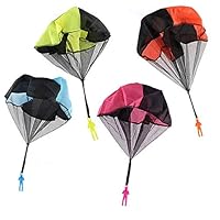 LPL33USA Parachute Soldier Toy Outdoor Sports Fun Children Hand Throwing Kids Play for 3 to 5 Years Old Kids (Blue)