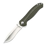 KIZER Cutlery Folding Pocket Knives Liner Lock Flipper Knife Green G10 Handles Tactical Knife, Matt Cucchiara Bad Dog V3463A2
