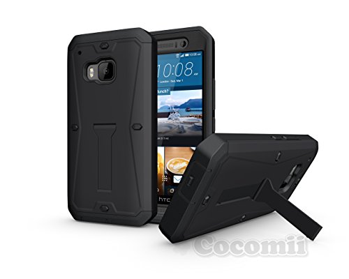 Cocomii Tank Armor HTC One M9 Case New [Heavy Duty] Premium Built-in Screen Protector Kickstand Dustproof Shockproof Bumper [Military Defender] Full Body Rugged Cover for HTC One M9 (Ta.Black) - Thumbnail 7