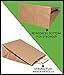 10 X 5 X 13 Brown Kraft Paper Gift Bags Bulk with Flat Handles [50Pc]. Ideal for Shopping, Packaging, (M B Flat x50)