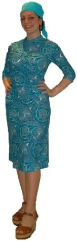 Aqua Modesta® Modest Ladies swimdress-jade paisley -Large
