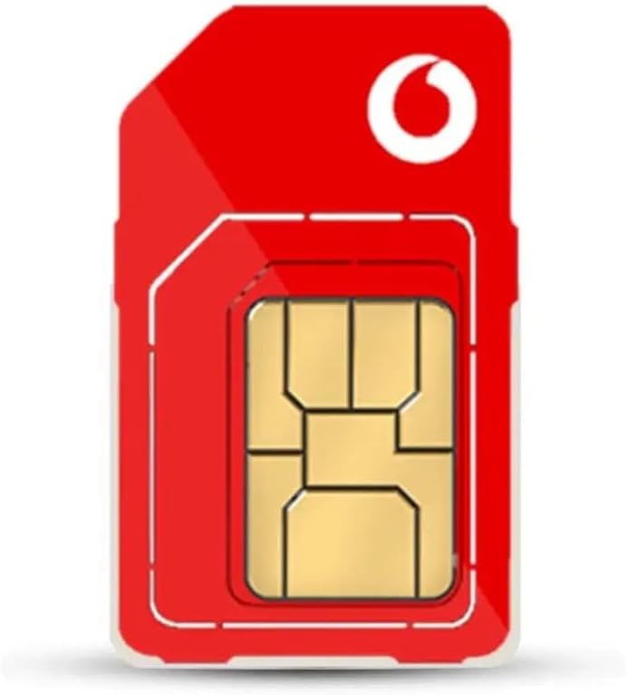 Vodafone UK PAYG £10 Bundle SIM 7GB Data Unlimited Calls Texts 30 Days